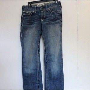 Ariat Real Denim Pants Womens 26 Blue Jeans Embroidered Western Bootcut
